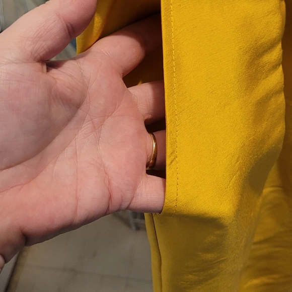 Euc Banana Republic golden 100% silk dress size 8 - Picture 10 of 10